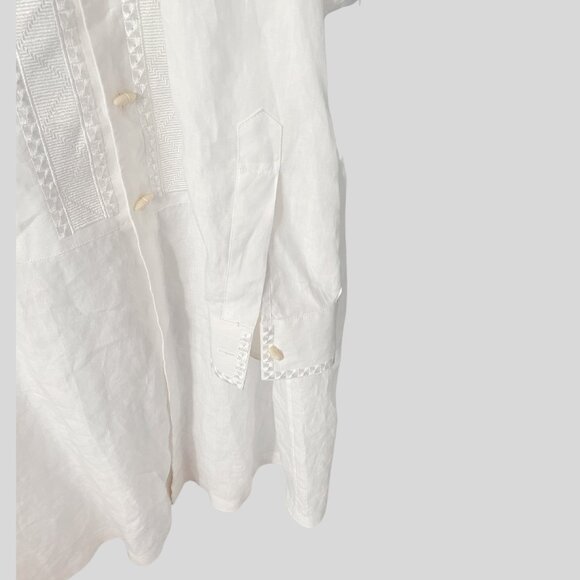 Baldessarini White Linen Shirt. Excellent Condition. Size: XL - Picture 10 of 15